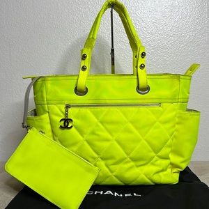 Chanel biarritz rare color tote bag